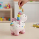 Jednorożec Skarbonka do Malowania z Farbami, Pędzelkiem i Naklejkami – Kreatywny Zestaw dla Dzieci, Prezent DIY